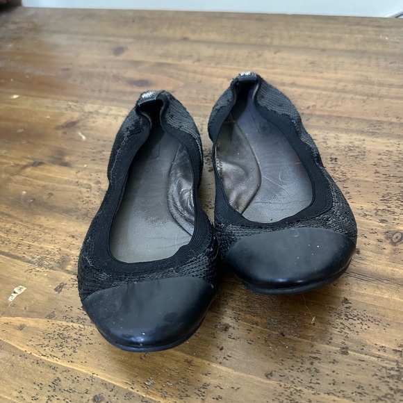 Coach black sequin ballet flats size 6 - Picture 4 of 4
